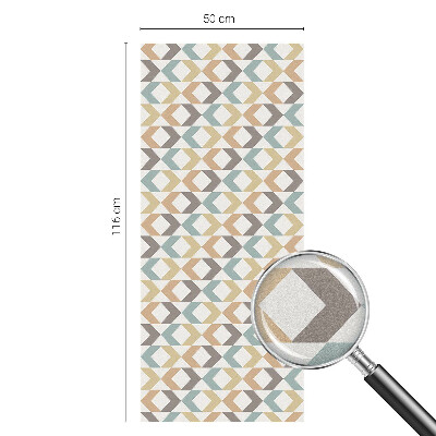 Nepriehľadná fólia na okno Geometrické kosoštvorce