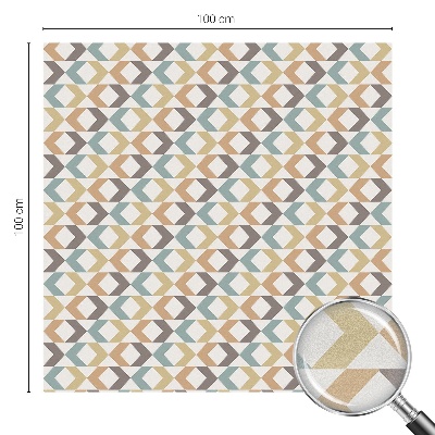 Nepriehľadná fólia na okno Geometrické kosoštvorce