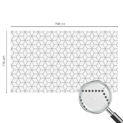 Samolepiaca fólia na sklo vitrážová Bodkované kosoštvorce