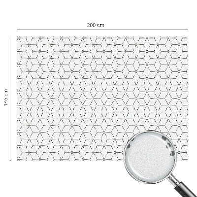 Samolepiaca fólia na sklo vitrážová Bodkované kosoštvorce