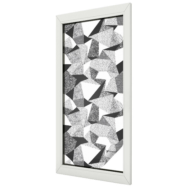 Matná fólia na okno vitráž Geometrické útvary