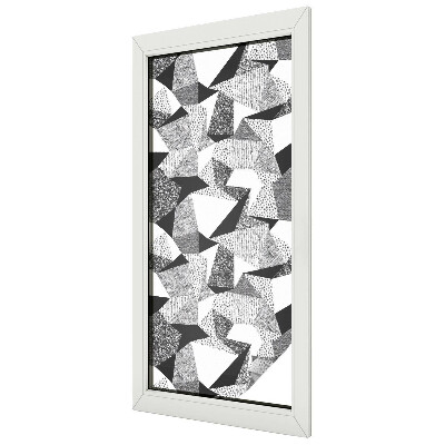 Matná fólia na okno vitráž Geometrické útvary