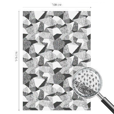 Matná fólia na okno vitráž Geometrické útvary