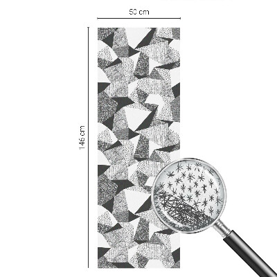 Matná fólia na okno vitráž Geometrické útvary