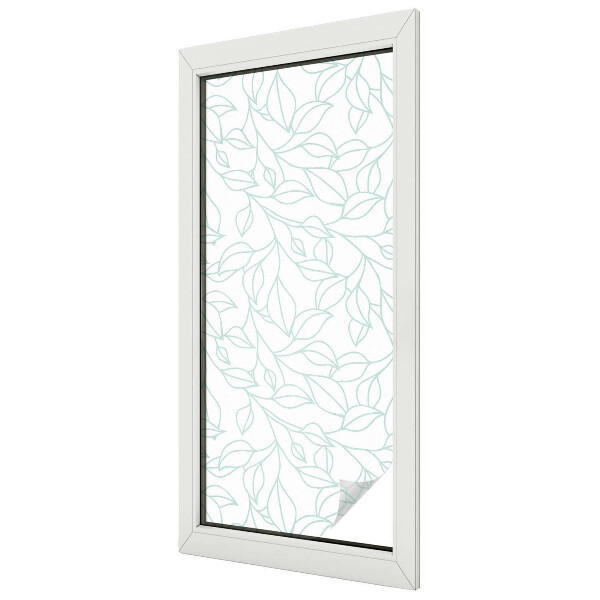 Ochranná fólia na sklo vitráž Jemné listy