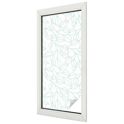 Ochranná fólia na sklo vitráž Jemné listy