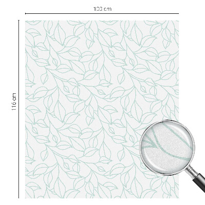 Ochranná fólia na sklo vitráž Jemné listy