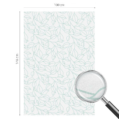 Ochranná fólia na sklo vitráž Jemné listy