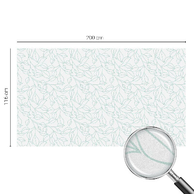 Ochranná fólia na sklo vitráž Jemné listy