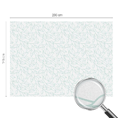 Ochranná fólia na sklo vitráž Jemné listy