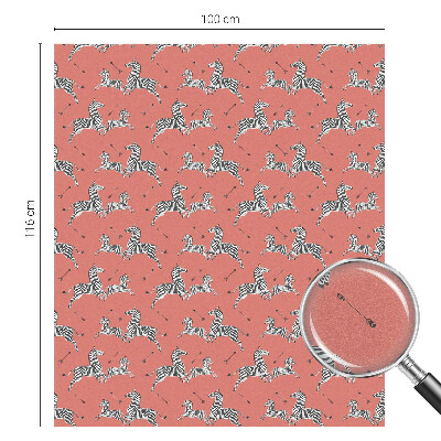 Ochranná fólia na sklo vitráž Motív zebry