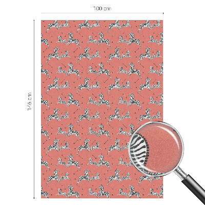 Ochranná fólia na sklo vitráž Motív zebry