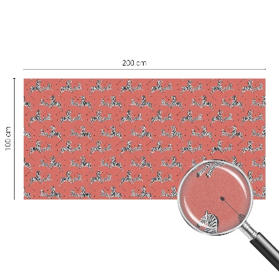 Ochranná fólia na sklo vitráž Motív zebry