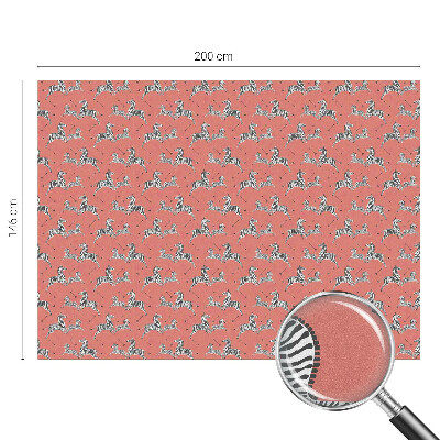 Ochranná fólia na sklo vitráž Motív zebry