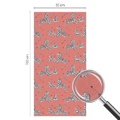 Ochranná fólia na sklo vitráž Motív zebry