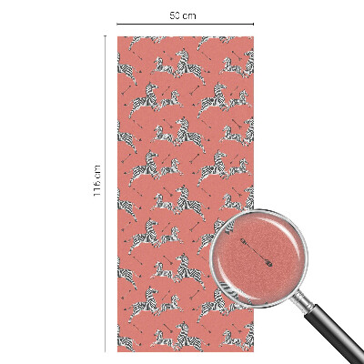 Ochranná fólia na sklo vitráž Motív zebry