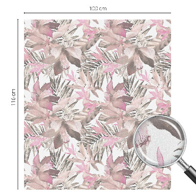 Fólia na sklo na ochranu súkromia Pastelové kvety