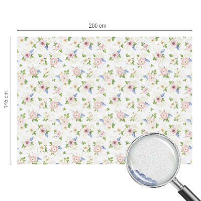 Nepriehľadná fólia na okno Kvetinový vzor