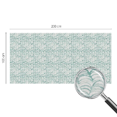 Matná fólia na okno vitráž Zelená vlna