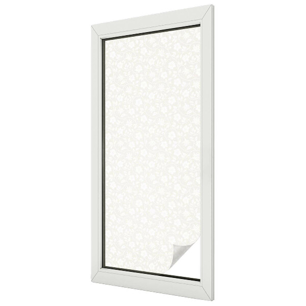 Fólia na sklo na ochranu súkromia Kvetinový vzor