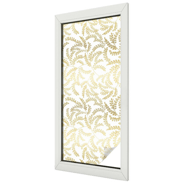 Matná fólia na okno vitráž Rastlinný vzor