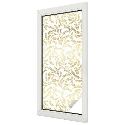 Matná fólia na okno vitráž Rastlinný vzor