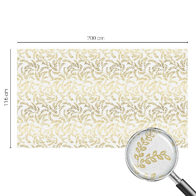 Matná fólia na okno vitráž Rastlinný vzor