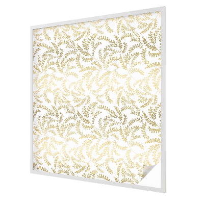 Matná fólia na okno vitráž Rastlinný vzor