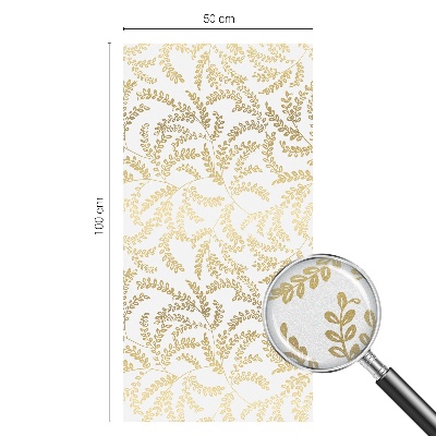 Matná fólia na okno vitráž Rastlinný vzor