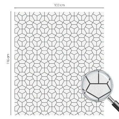 Nepriehľadná fólia na okno Geometrické kocky
