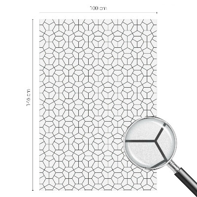 Nepriehľadná fólia na okno Geometrické kocky