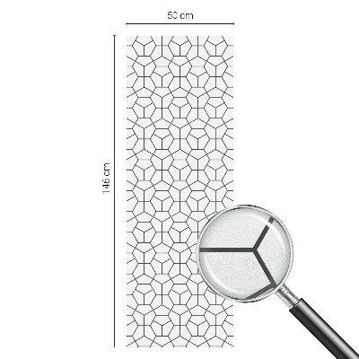 Nepriehľadná fólia na okno Geometrické kocky