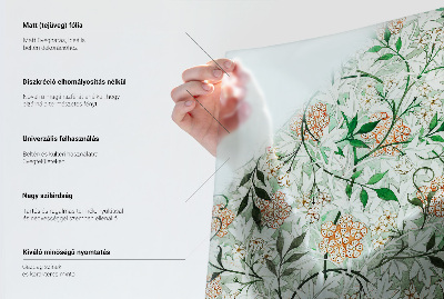 Ochranná fólia na sklo vitráž Botanický vzor