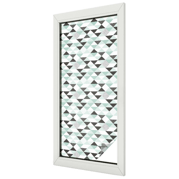 Ochranná fólia na sklo vitráž Trojuholníkové vzory