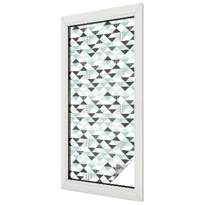 Ochranná fólia na sklo vitráž Trojuholníkové vzory