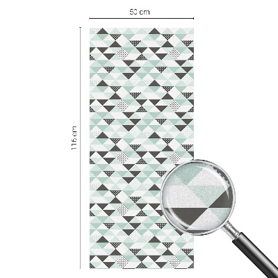 Ochranná fólia na sklo vitráž Trojuholníkové vzory