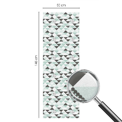 Ochranná fólia na sklo vitráž Trojuholníkové vzory