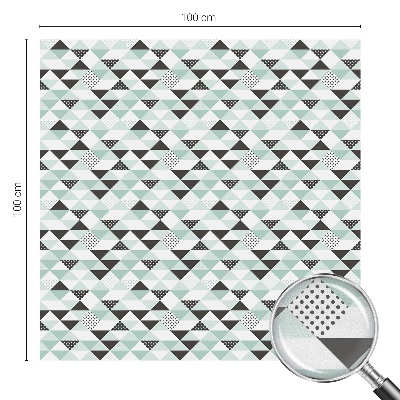 Ochranná fólia na sklo vitráž Trojuholníkové vzory