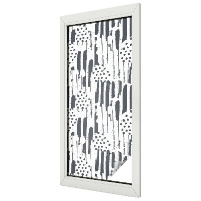 Nepriehľadná fólia na okno Pruhy a bodky