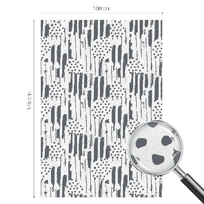 Nepriehľadná fólia na okno Pruhy a bodky