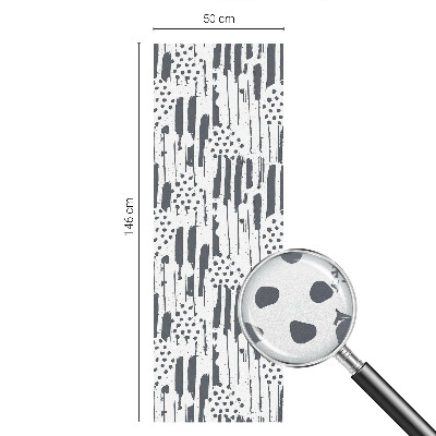 Nepriehľadná fólia na okno Pruhy a bodky