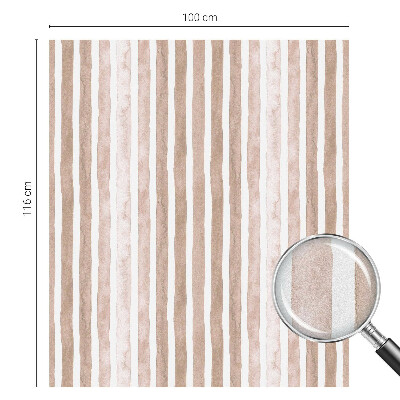 Samolepiaca fólia na sklo vitrážová Hnedé pásy