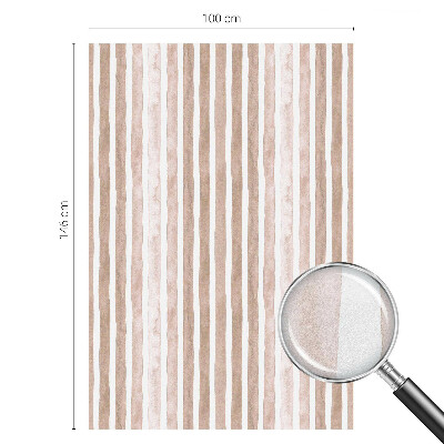 Samolepiaca fólia na sklo vitrážová Hnedé pásy