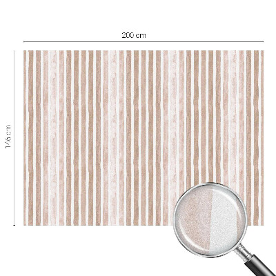 Samolepiaca fólia na sklo vitrážová Hnedé pásy