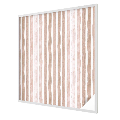 Samolepiaca fólia na sklo vitrážová Hnedé pásy