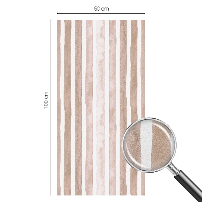 Samolepiaca fólia na sklo vitrážová Hnedé pásy