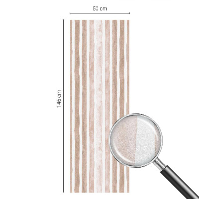 Samolepiaca fólia na sklo vitrážová Hnedé pásy