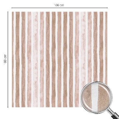 Samolepiaca fólia na sklo vitrážová Hnedé pásy