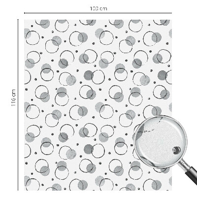 Matná fólia na okno vitráž Sivé kolesá