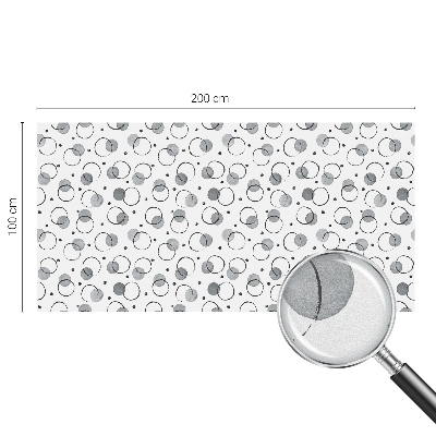 Matná fólia na okno vitráž Sivé kolesá